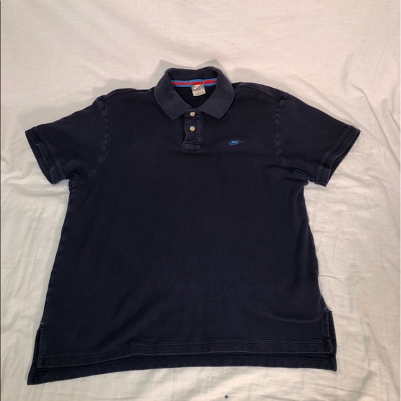 Nike Other - VINTAGE Nike Small Swoosh Logo SS Polo Shirt L